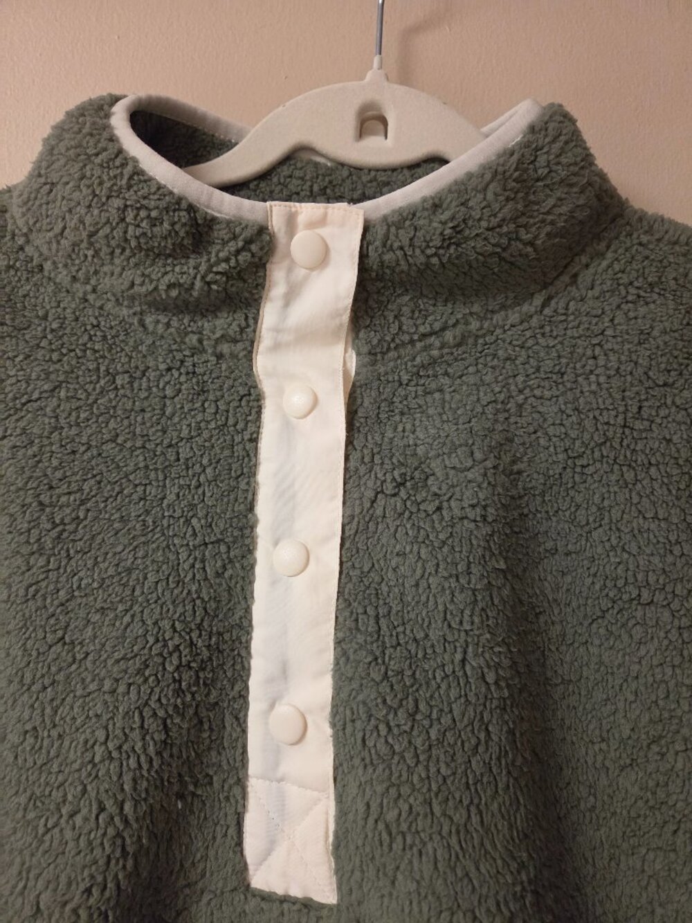 Como Vintage Women's Sherpa jacket, Green color, Size XL, New with tags